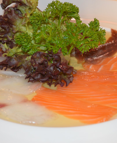 Carpaccio misto spigola tonno salmone mini   - Hari restaurant - Hari ristorante giapponese con cucina asiatica roma - Consegne