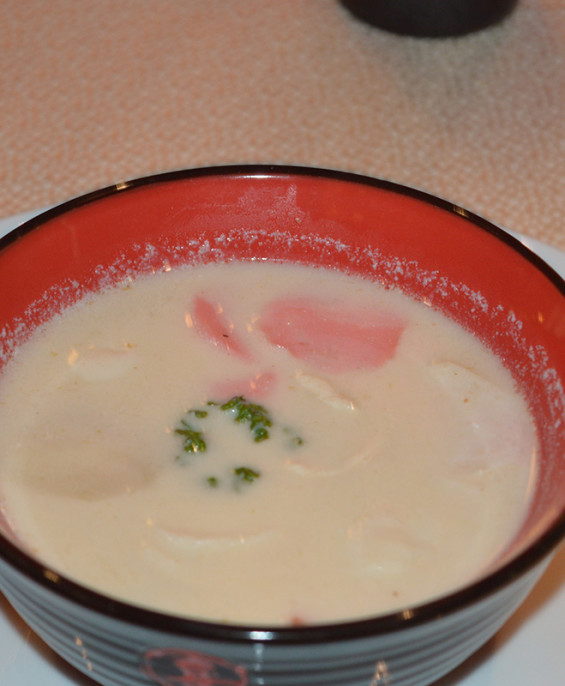 Zuppa cocco e gamberi  – Hari restaurant – Hari ristorante giapponese con cucina asiatica roma – Consegne a domicilio (TakeAway) – Prenotazione